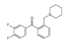 (3,4-difluorophenyl)-[2-(piperidin-1-ylmethyl)phenyl]methanone_898773-77-8