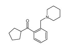 cyclopentyl-[2-(piperidin-1-ylmethyl)phenyl]methanone_898773-87-0