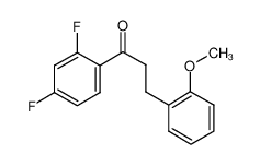 1-(2,4-difluorophenyl)-3-(2-methoxyphenyl)propan-1-one_898774-10-2