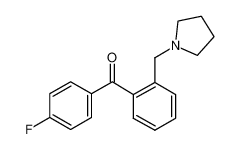 (4-fluorophenyl)-[2-(pyrrolidin-1-ylmethyl)phenyl]methanone_898774-55-5