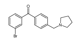 (3-bromophenyl)-[4-(pyrrolidin-1-ylmethyl)phenyl]methanone_898776-26-6