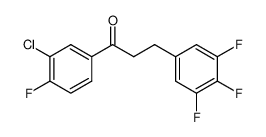 1-(3-chloro-4-fluorophenyl)-3-(3,4,5-trifluorophenyl)propan-1-one_898778-21-7