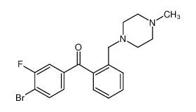 (4-bromo-3-fluorophenyl)-[2-[(4-methylpiperazin-1-yl)methyl]phenyl]methanone_898783-25-0