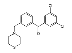 (3,5-dichlorophenyl)-[3-(thiomorpholin-4-ylmethyl)phenyl]methanone_898787-90-1