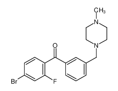 (4-bromo-2-fluorophenyl)-[3-[(4-methylpiperazin-1-yl)methyl]phenyl]methanone_898789-09-8