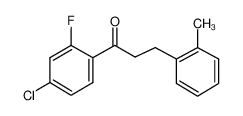 1-(4-chloro-2-fluorophenyl)-3-(2-methylphenyl)propan-1-one_898789-91-8