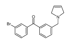 (3-bromophenyl)-[3-(2,5-dihydropyrrol-1-ylmethyl)phenyl]methanone_898789-95-2