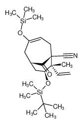 (1R,6R,8S,9S)-8-((tert-butyldimethylsilyl)oxy)-9-methyl-10-oxo-4-((trimethylsilyl)oxy)-9-vinylbicyclo[4.3.1]dec-3-ene-1-carbonitrile_899426-61-0