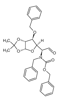 benzyl benzyl((S)-1-((3aR,5R,6S,6aR)-6-(benzyloxy)-2,2-dimethyltetrahydrofuro[2,3-d][1,3]dioxol-5-yl)-2-oxoethyl)carbamate_899431-70-0