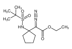 ethyl 2-diazo-2-{[1'-(tert-butylsulfonyl)amino]cyclopentyl}acetate_899440-29-0