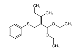 (Z)-(2-(diethoxymethyl)-3-methylpent-2-en-1-yl)(phenyl)sulfane_89965-83-3