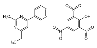 4-ethyl-2-methyl-6-phenylpyrimidine,2,4,6-trinitrophenol_89966-74-5