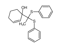1-[1,1-bis(phenylsulfanyl)ethyl]cyclohex-2-en-1-ol_89969-09-5