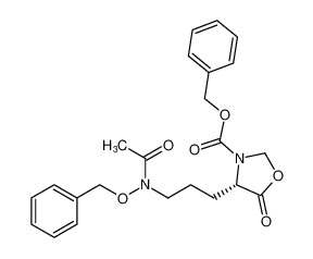 benzyl (S)-4-(3-(N-(benzyloxy)acetamido)propyl)-5-oxooxazolidine-3-carboxylate_89969-28-8