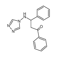 1,3-Diphenyl-3-([1,2,4]triazol-4-ylamino)-propan-1-one_89969-47-1