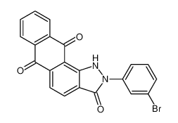 1H-Anthra[1,2-c]pyrazole-3,6,11(2H)-trione, 2-(3-bromophenyl)-_89972-25-8