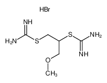 2-(2-Carbamimidoylsulfanyl-3-methoxy-propyl)-isothiourea; hydrobromide_89975-19-9