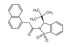 1-(3-(S)-tert-butyl-1,1-dioxo-1,3-dihydro-1λ6-benzo[d]isothiazol-2-yl)-2-(naphthalen-1-yl)ethanone_899799-12-3