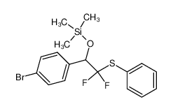2,2-difluoro-1-(4-bromophenyl)-2-phenylsulfanyl-1-trimethoxysiloxyethane_899820-47-4