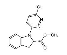 methyl (S)-1-(6-chloropyridazin-3-yl)-indoline-2-carboxylate_899825-68-4