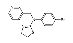 N-(4-Bromophenyl)-N-(4,5-dihydro-2-thiazolyl)-[(3-pyridyl)methyl]amine_89985-10-4