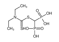 [diethylcarbamothioylsulfanyl(phosphono)methyl]phosphonic acid_89987-62-2