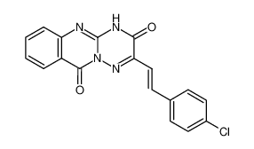 3-(4-chlorostyryl)-2H-(1,2,4)triazino(3,2-b)quinazoline-2,6(1H)-dione_89988-49-8
