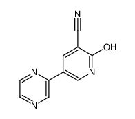 2-oxo-5-pyrazin-2-yl-1H-pyridine-3-carbonitrile_89996-10-1