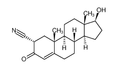 (2S,8R,9S,10R,13S,14S,17S)-17-Hydroxy-10,13-dimethyl-3-oxo-2,3,6,7,8,9,10,11,12,13,14,15,16,17-tetradecahydro-1H-cyclopenta[a]phenanthrene-2-carbonitrile_89999-17-7