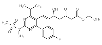 ethyl (5S)-7-[4-(4-fluorophenyl)-2-[methyl(methylsulfonyl)amino]-6-propan-2-ylpyrimidin-5-yl]-5-hydroxy-3-oxohept-6-enoate_901765-36-4