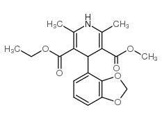 5-O-ethyl 3-O-methyl 4-(1,3-benzodioxol-4-yl)-2,6-dimethyl-1,4-dihydropyridine-3,5-dicarboxylate_90729-41-2