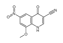 8-Methoxy-6-nitro-4-oxo-1,4-dihydro-3-quinolinecarbonitrile_915369-08-3