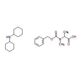 2-[benzyloxycarbonyl(methyl)amino]propanoic acid, N-cyclohexylcyc lohexanamine_91738-83-9
