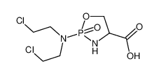 2-[bis(2-chloroethyl)amino]-2-oxo-1,3,2λ<sup>5</sup>-oxazaphospholidine-4-carboxylic acid_92345-03-4