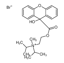 2-(9-hydroxyxanthene-9-carbonyl)oxyethyl-methyl-di(propan-2-yl)azanium,bromide_93446-02-7
