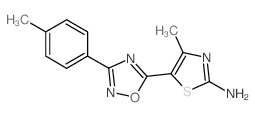 4-Methyl-5-[3-(4-methylphenyl)-1,2,4-oxadiazol-5-yl]-1,3-thiazol-2-amine_937681-59-9