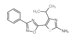 5-(3-phenyl-1,2,4-oxadiazol-5-yl)-4-propan-2-yl-1,3-thiazol-2-amine_937682-00-3