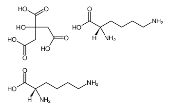 (2S)-2,6-diaminohexanoic acid,2-hydroxypropane-1,2,3-tricarboxylic acid_93805-82-4