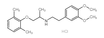 N-[2-(3,4-dimethoxyphenyl)ethyl]-1-(2,6-dimethylphenoxy)propan-2-amine,hydrochloride_93933-71-2