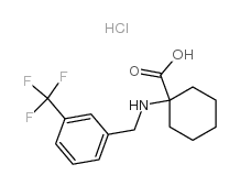 1-[[3-(trifluoromethyl)phenyl]methylamino]cyclohexane-1-carboxylic acid_939761-12-3