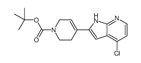 2-Methyl-2-propanyl 4-(4-chloro-1H-pyrrolo[2,3-b]pyridin-2-yl)-3, 6-dihydro-1(2H)-pyridinecarboxylate_940948-28-7