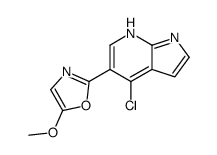 4-Chloro-5-(5-methoxy-1,3-oxazol-2-yl)-1H-pyrrolo[2,3-b]pyridine_944123-66-4