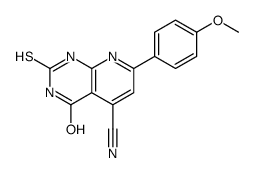 7-(4-methoxyphenyl)-4-oxo-2-sulfanylidene-1H-pyrido[2,3-d]pyrimidine-5-carbonitrile_950829-80-8