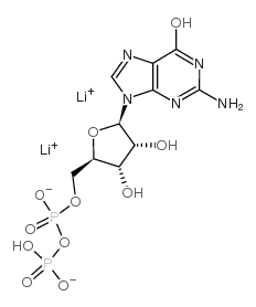 dilithium,(2R,3R,4S,5R)-2-(2-amino-6-oxo-3H-purin-9-yl)-5-[[hydroxy(phosphonooxy)phosphoryl]oxymethyl]oxolane-3,4-diolate_95648-84-3