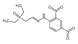 N-[2-(Diethyl-phosphinoyl)-eth-(E)-ylidene]-N'-(2,4-dinitro-phenyl)-hydrazine_96130-95-9