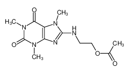 8-(2-acetoxy-ethylamino)-1,3,7-trimethyl-3,7-dihydro-purine-2,6-dione_96130-98-2