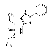 (5-phenyl-1H-[1,2,4]triazol-3-yl)-thiophosphoroamidic acid O,O'-diethyl ester_96131-01-0
