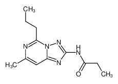 N-(7-methyl-5-propyl-[1,2,4]triazolo[1,5-c]pyrimidin-2-yl)-propionamide_96131-10-1