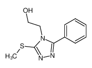 2-(3-Methylsulfanyl-5-phenyl-[1,2,4]triazol-4-yl)-ethanol_96134-40-6