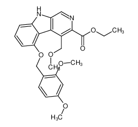 5-(2,4-dimethoxybenzyloxy)-4-methoxymethyl-β-carboline-3-carboxylic acid ethyl ester_96137-09-6